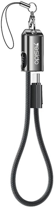 Kabel USB Yesido USB-C - USB-C 0.2 m Czarny