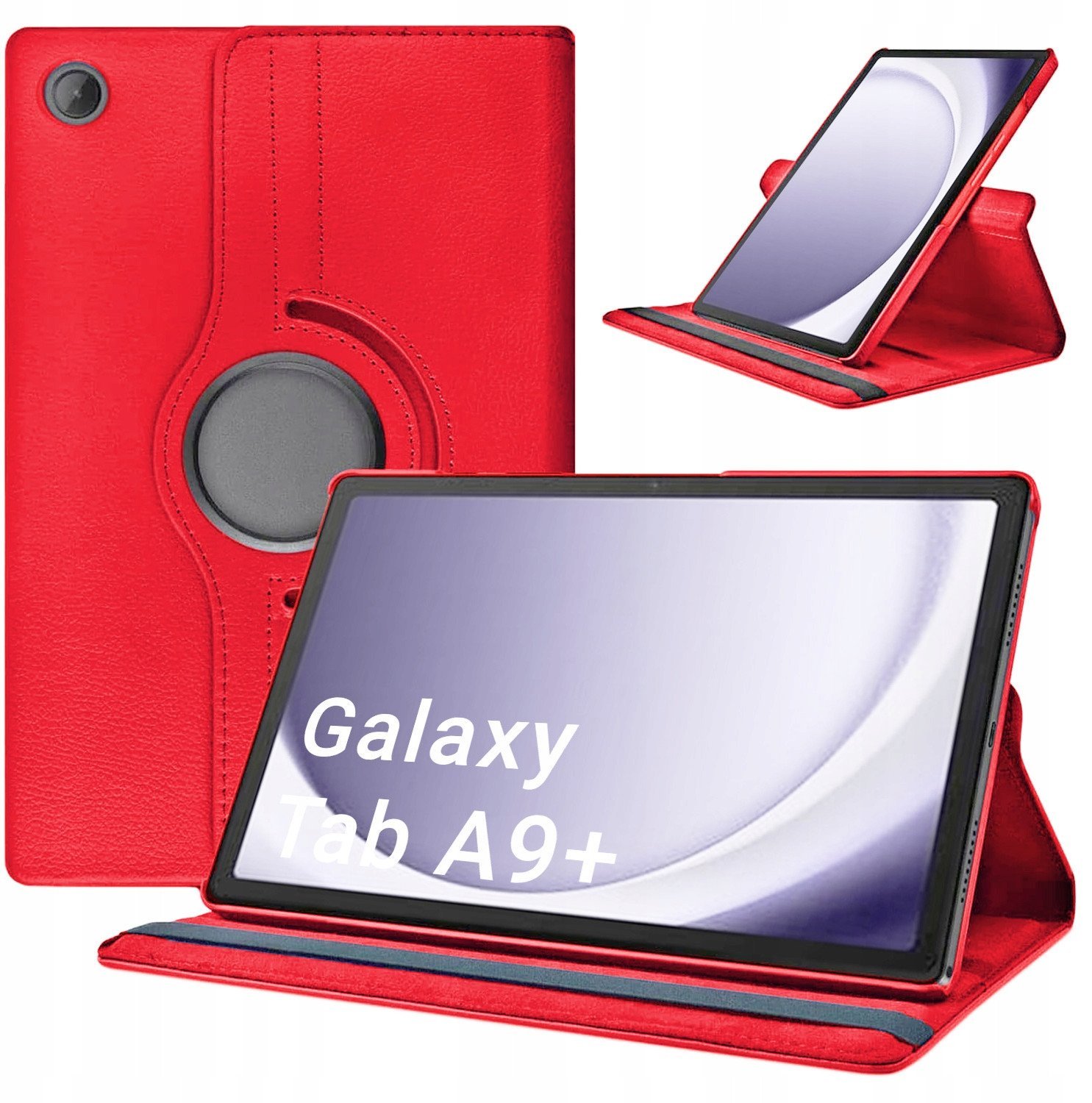 Etui Obrotowe 360 do Samsung Galaxy Tab A9 Plus 11 (Czerwone)