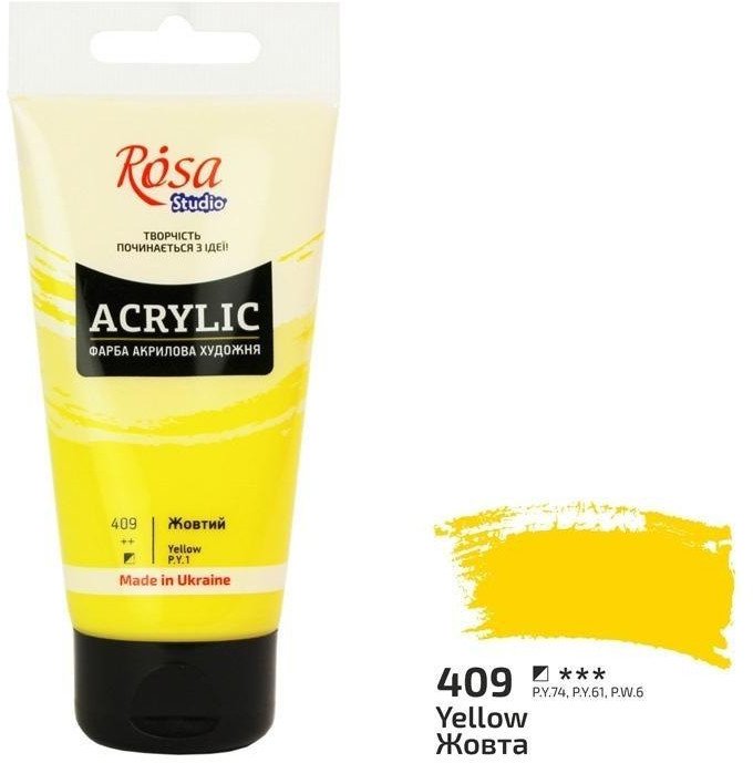 Farba akrylowa yellow 409 75ml