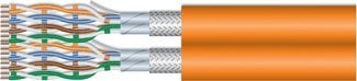 Equip Equip Instal.Kab Cat7 S/FTP 500.00m orange Dup LSZH (Speditionsversand)