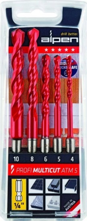 Wiertło Alpen Alpen Profi Multicut ATM 5 hexagonal 4-5-6-8-10