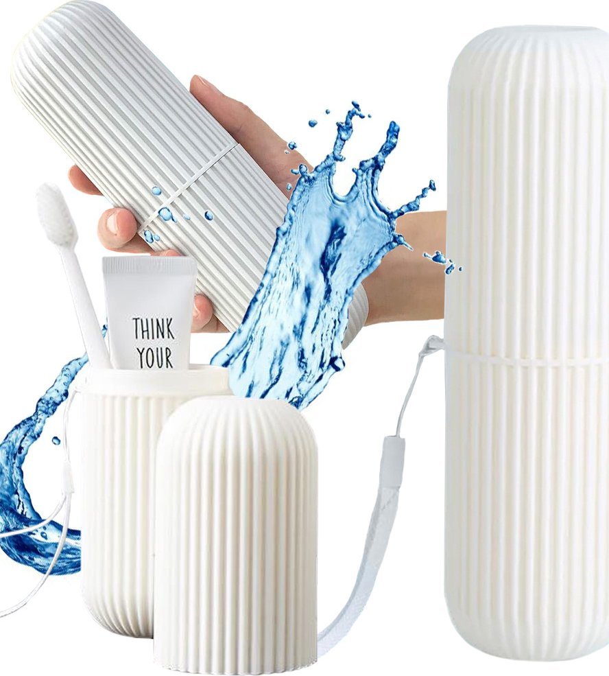 Verk Etui pojemnik na szczoteczkę pastę do zębów podróży organizer kosmetyczka Etui pojemnik na szczoteczkę pastę do zębów podróży organizer kosmetycz