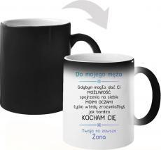 Koszulkowy Do mojego męża - magiczny kubek z nadrukiem