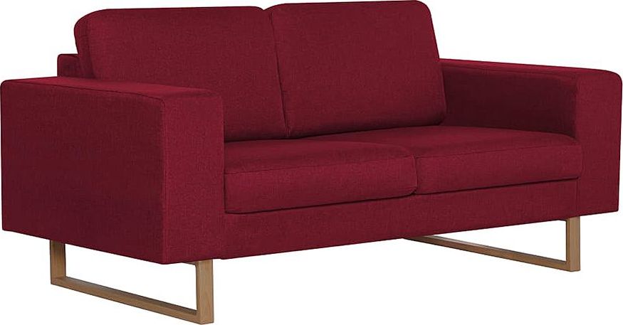Elior Elegancka dwuosobowa sofa Williams 2X - czerwone wino