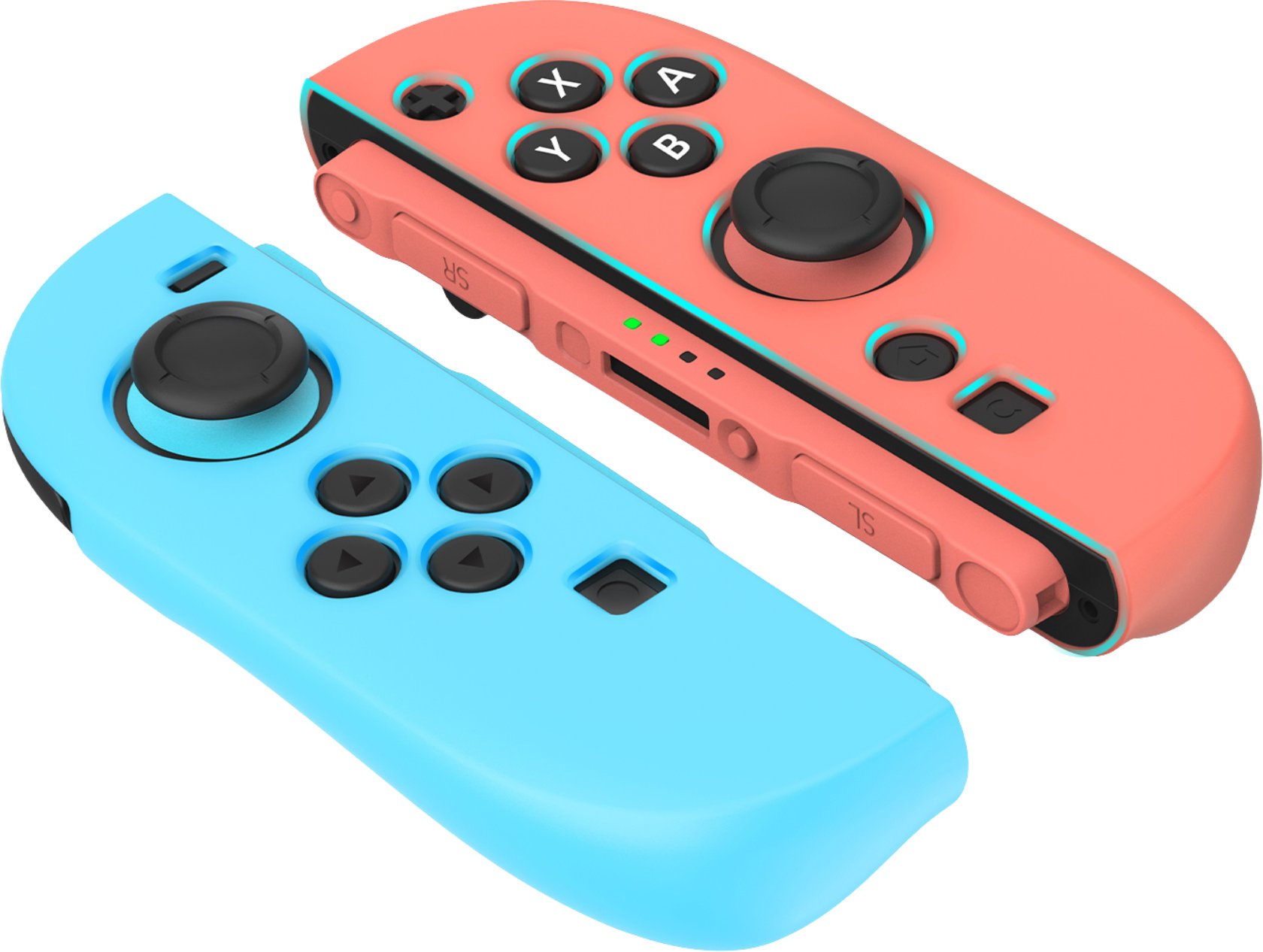 Etui silikonowe Ochronka na gamepad do Nintendo Switch 2 | Różowo-Niebieska