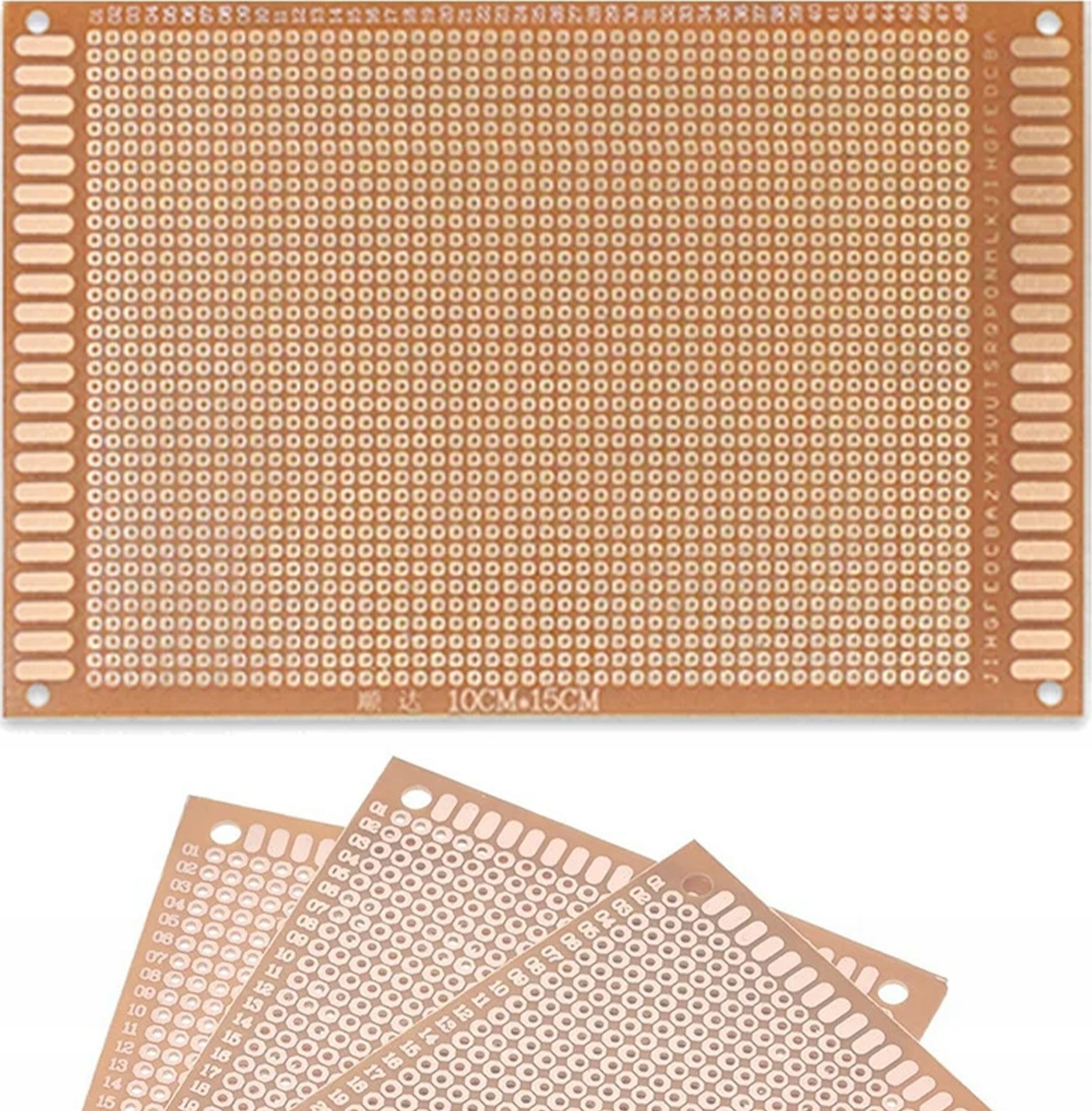 Rosfix ROSFIX JEDNOSTRONNA UNIWERSALNA PŁYTKA PROTOTYPOWA DRUKOWANA 10X15CM OTWORY