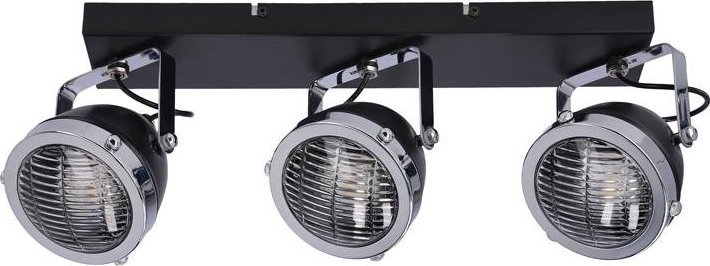 Lampa sufitowa Candellux Crazy lampa sufitowa listwa czarny 3x15w gu10 klosz bezbarwny