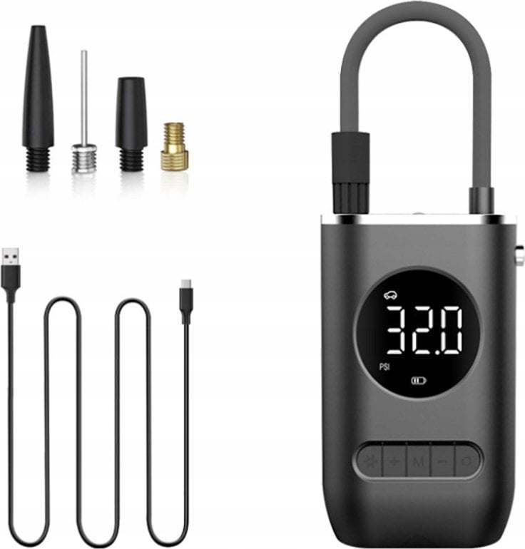 Bezprzewodowy elektryczny mini kompresor / pompka RC-K-1052 czarny