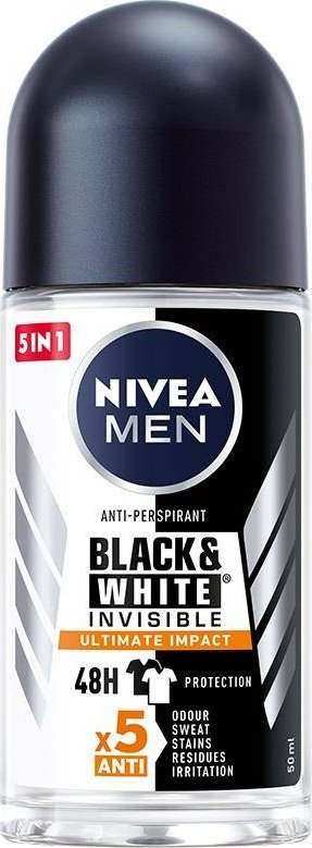 Nivea Men Black&White Invisible Ultimate Impact antyperspirant w kulce 50ml