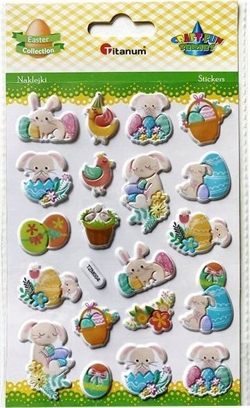 Titanum Naklejki wypukłe mix 20szt