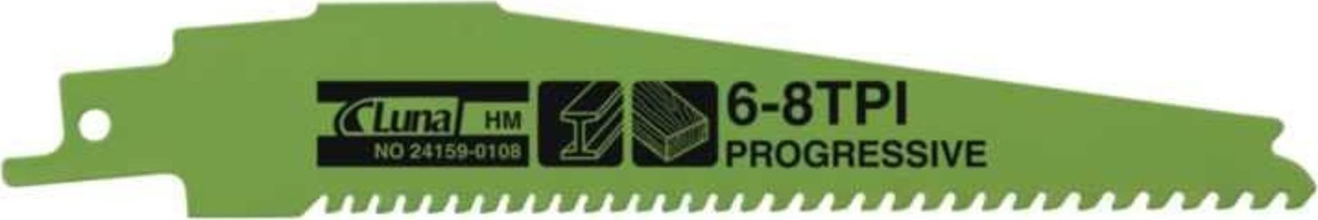 Luna Brzeszczoty szablaste z uzbieniem z wglikw spiekanych, Luna Progressive 225x25x1.25 6-8TPI