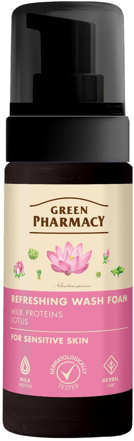 GREEN PHARMACY Pianka odświeżająca do mycia skóry wrażliwej 150 ml