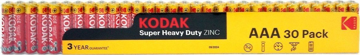 Kodak Baterie Kodak AAA (R3) - małe paluszki 30szt.