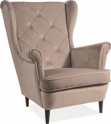 Signal Fotel LADY VELVET beżowy