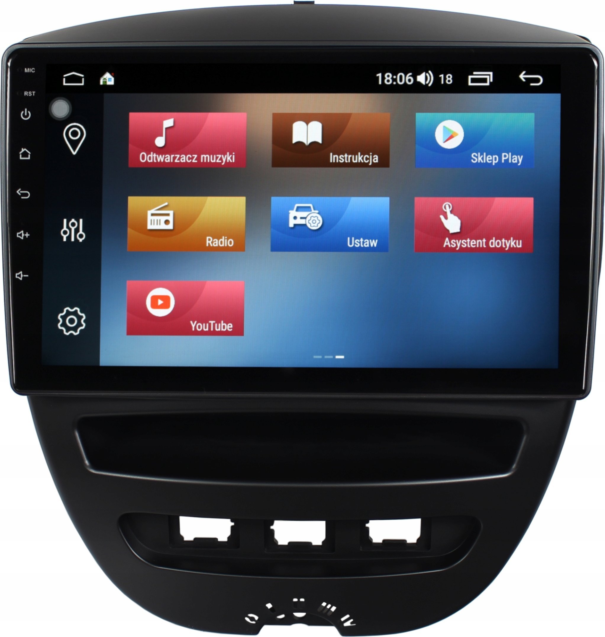 Nawigacja GPS RADIO NAWIGACJA GPS CITROEN C1 2005-2014 ANDROID