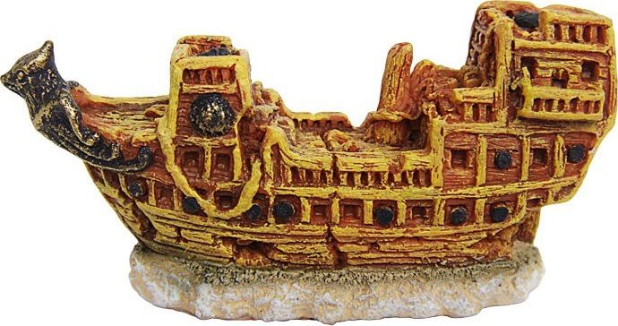 Happet Ozdoba akwariowa Happet R103 statek wrak 6,5 cm