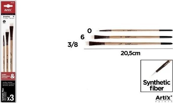 Profesjonale pędzle malarskie 3szt