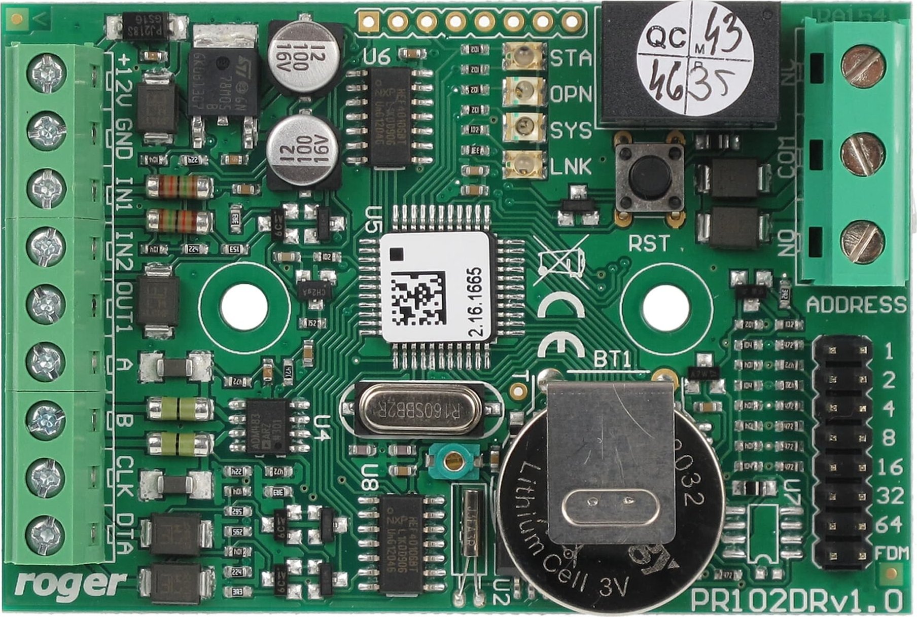 Roger KONTROLER DOSTĘPU PR102DR-BRD ROGER