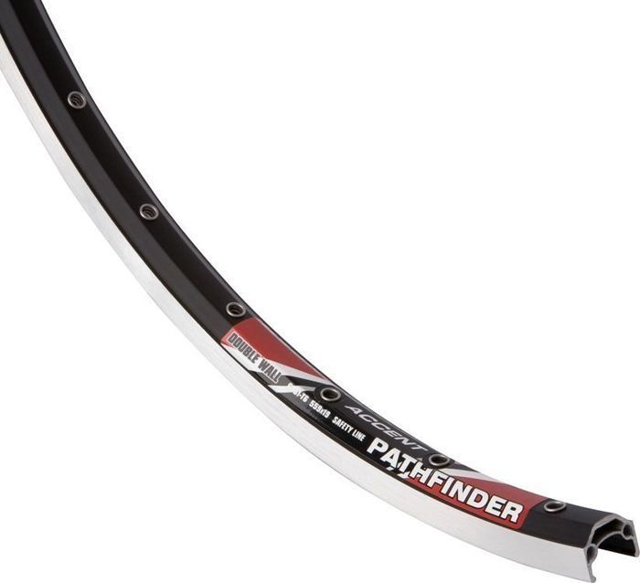 Accent Obręcz MTB PATHFINDER 26", 36 otworów, CNC czarna uniwersalny