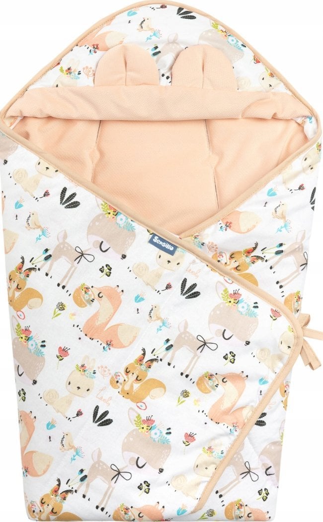 Sensillo OTULACZ DO FOTELIKA VELVET XL PIKNIK BRZOSKWINIOWY