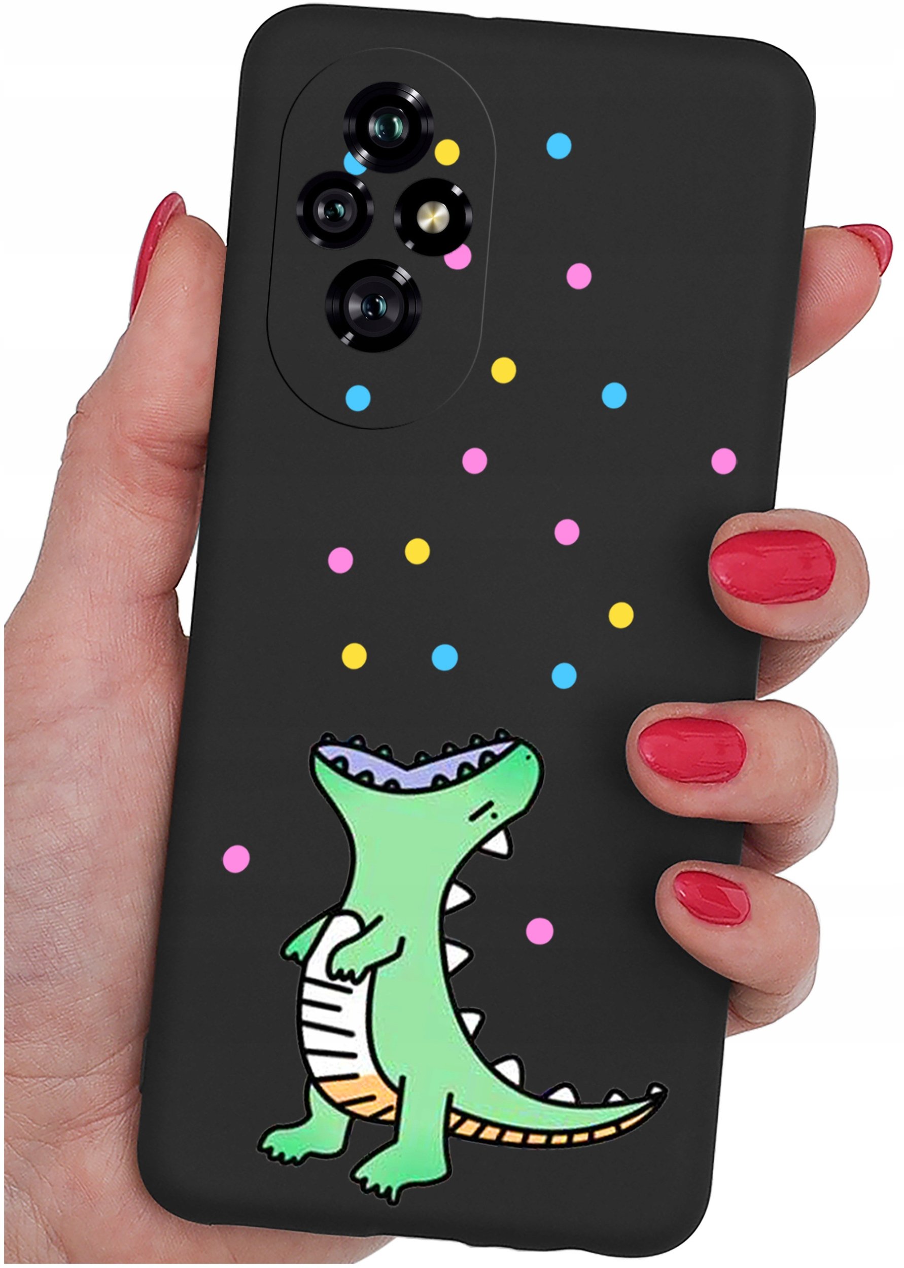 ETUI do Honor 200 5G | WZORY | SILIKONOWE MATT CASE + SZKŁO 9H