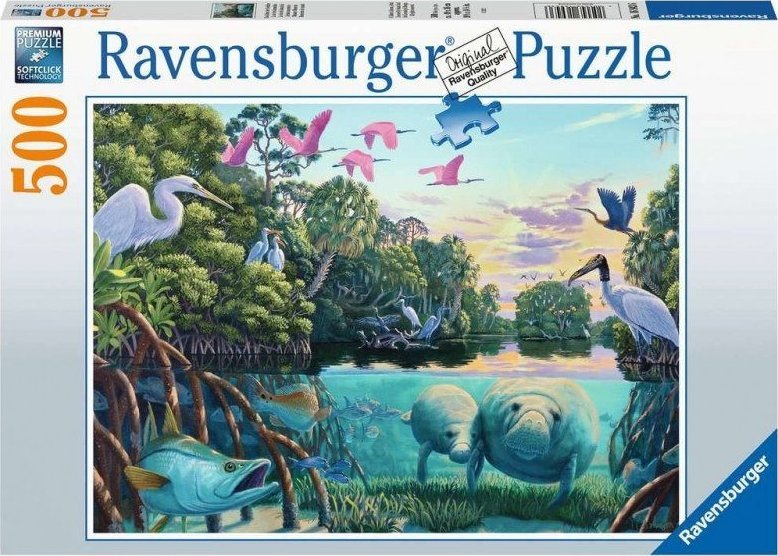Ravensburger Puzzle 500 elementów Morskie zwierzęta i ptaki