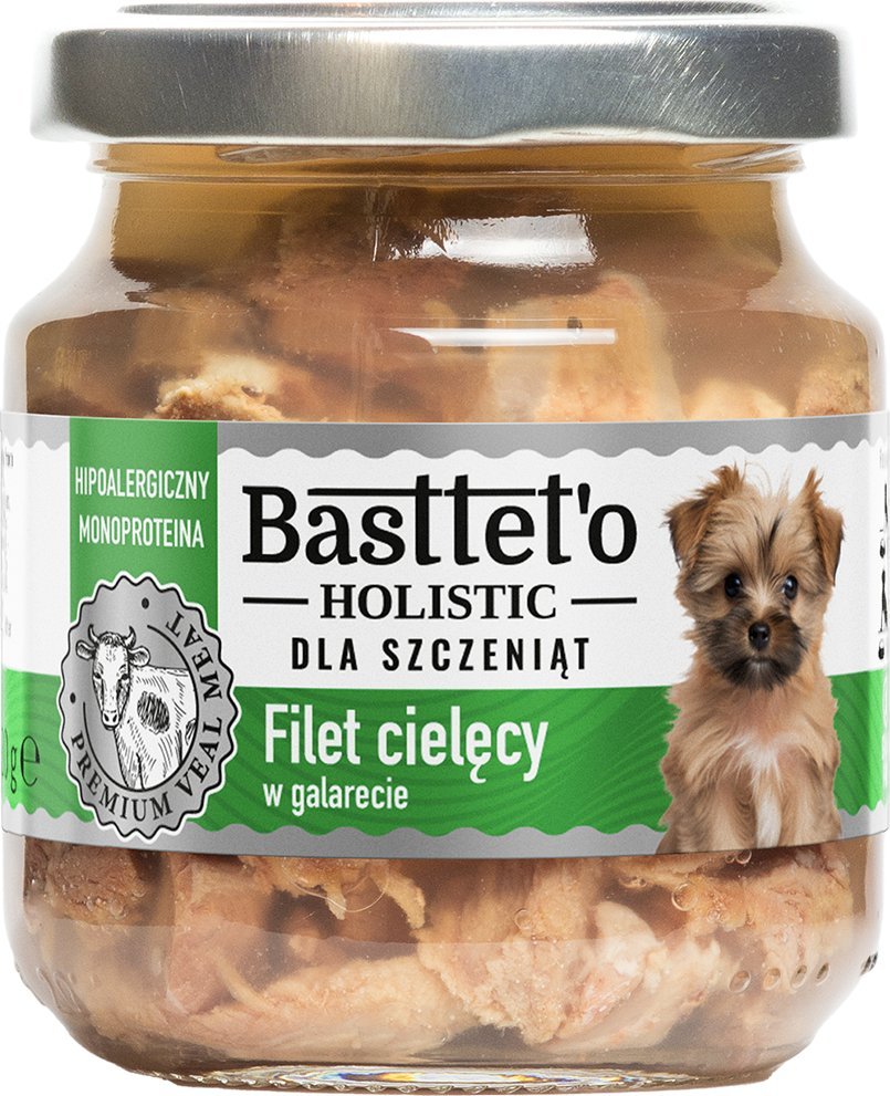 Basttet'o Holistic filet cielęcy w galerecie dla szczeniąt 130g