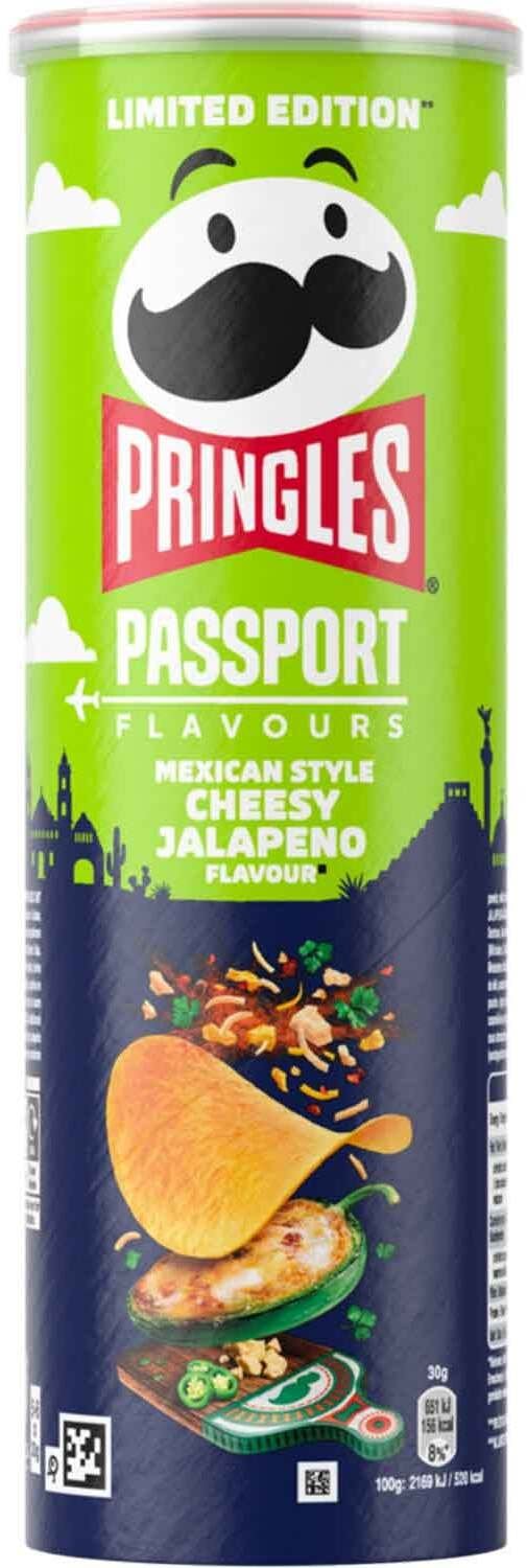 Pringles Chipsy Mexican Style Cheesy Jalapeno 165g