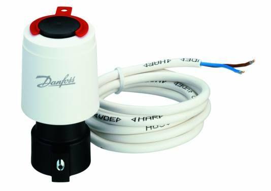 Danfoss Napęd termiczny TWA-A NC z połączeniem RA o napięciu zasilania 24 V.a.c. 088H3110