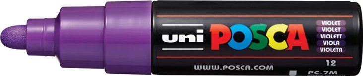 Uni Marker Do Każdej Powierzchni POSCA PC-7M FIOLETOWY