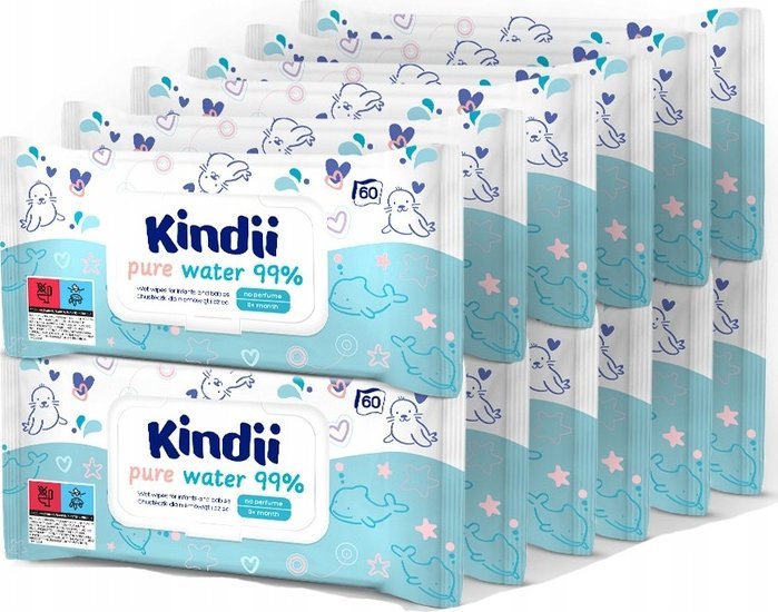 Osram Kindii pure water chusteczki nawilżane 12x60 sztuk
