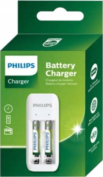Ładowarka Philips Ładowarka do akumulatorów + 2xAA 700mAh, kabel USB