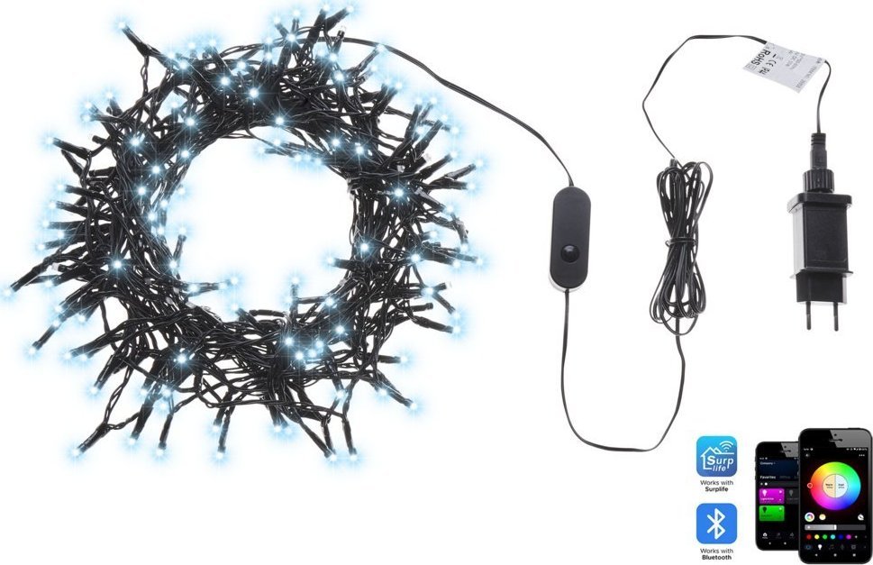 Beliani Łańcuch świetlny kolorowy Smart LED 27 m z aplikacją IGALIKU