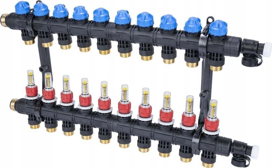 Afriso Rozdzielacz ProCalida EF1 K 10 obiegów grzewczych, G1", 0,2 - 1,6 l/min