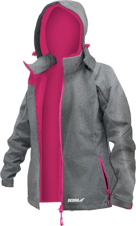 Dedra kurtka damska softshell, rozmiar L, 96% poliester + 4% elastan (BH65KS-L)