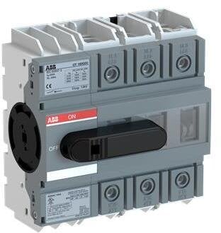 Rozłącznik mocy 3P 160A AC23 45kW 415V osłona zacisków IP20 montaż na płycie / szynie DIN OT160G03K 1SCA138208R1001
