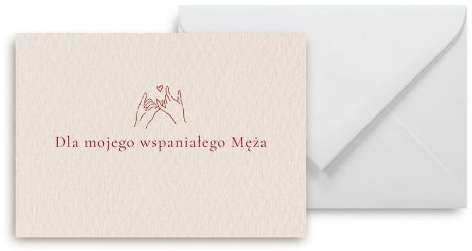 Mini kartka dla mojego wspaniałego Męża