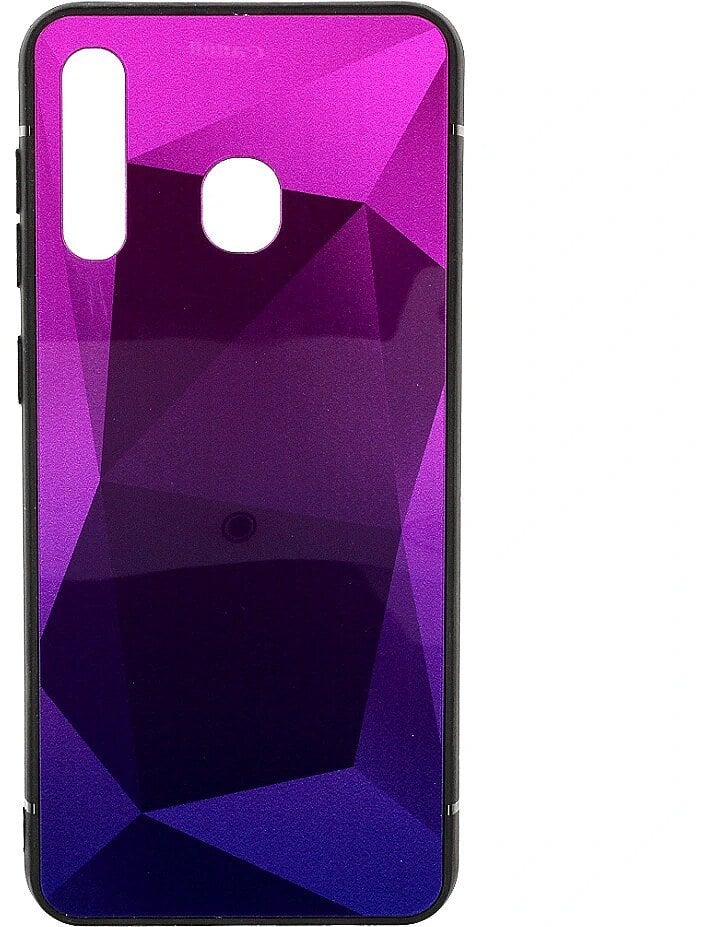 Mocco Stone Ombre Back Case Silicone Case With gradient Color For Apple iPhone X / XS Purple - Blue