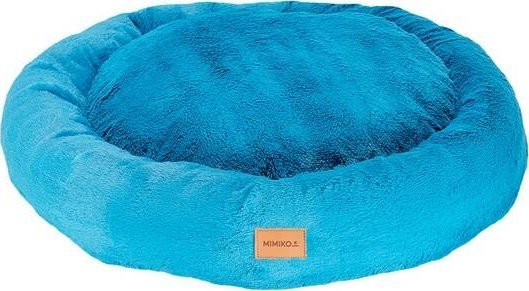 Mimikoko MIMIKO Pets Legowisko Shaggy okrągłe XXL 100cm turkusowe