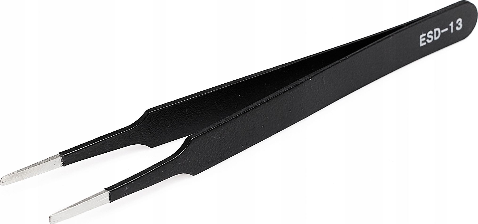 Techrebal Pęseta 122mm prosta szeroka ESD-13