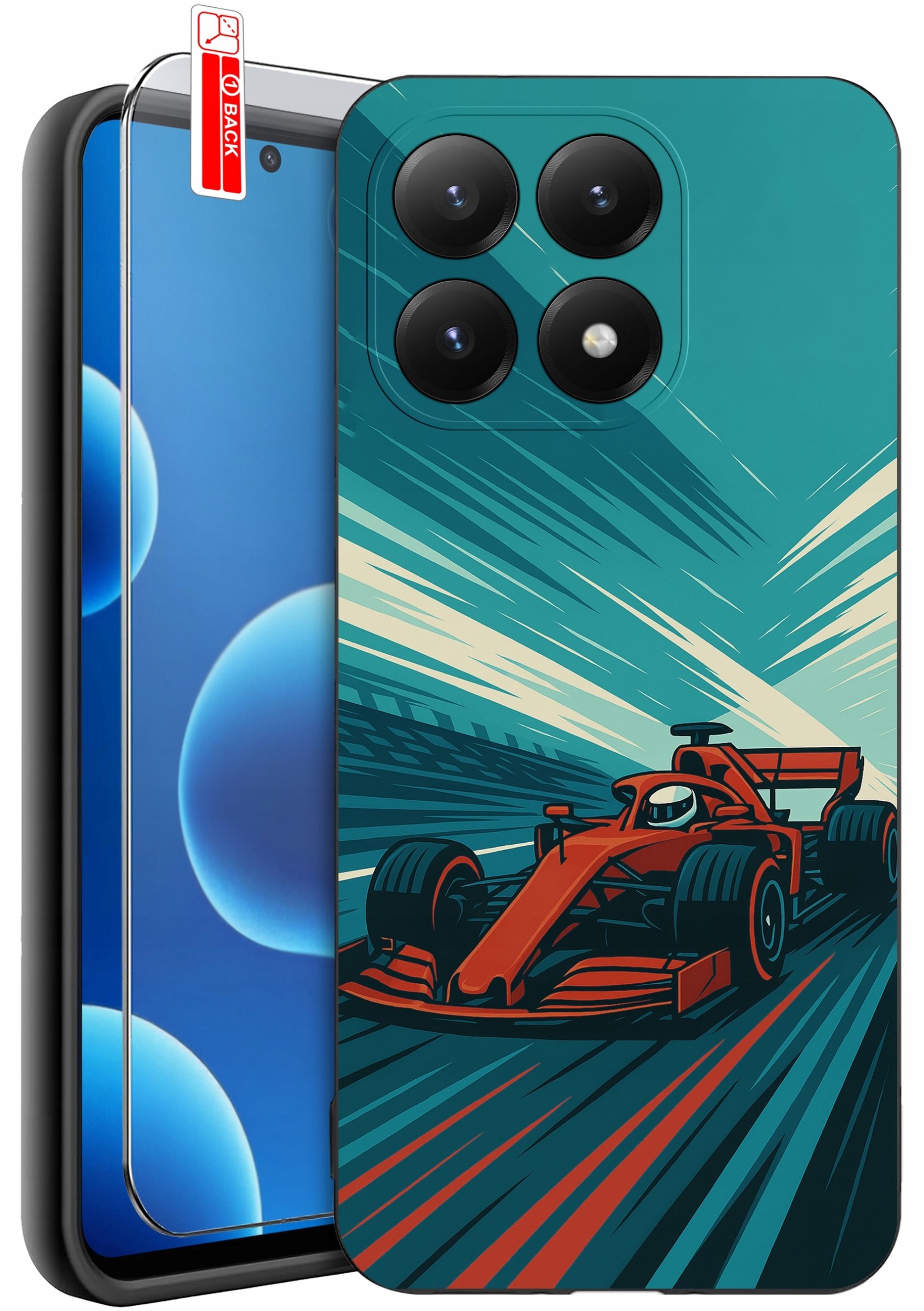 krainaGSM ETUI do Xiaomi 15T 5G Wzory samochodów + SZKŁO 9H