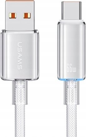 Kabel USB Usams USB-A - USB-C 1.2 m Biały (USA1260)