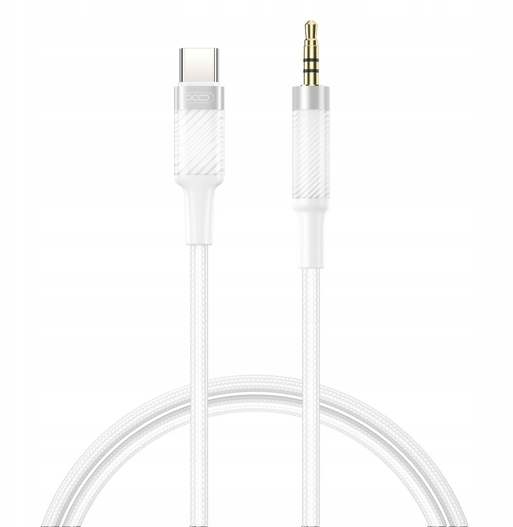 XO kabel audio NB-R279B USB-C - jack 3,5mm 1,0m biały
