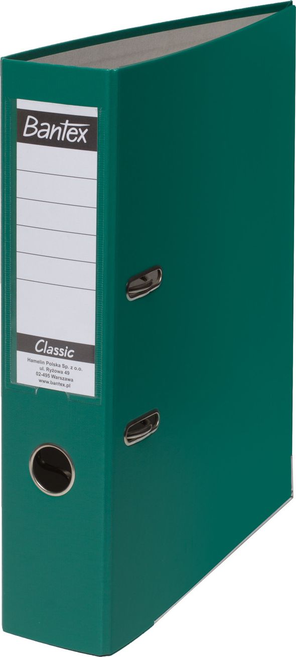 Segregator Bantex Classic dźwigniowy A4 75mm zielony (400044102)