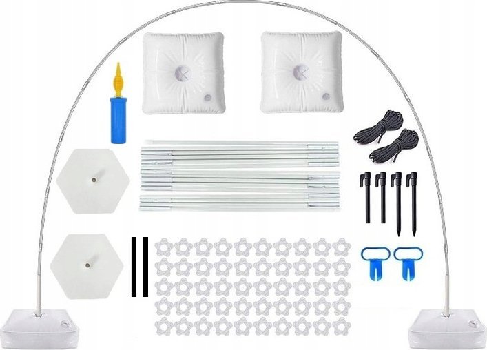 Łuk Stojak Stelaż Na Balony Ścianka Tło Do Zdjęć Ślub Komunia Duży Zestaw