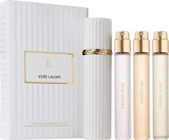 Estee Lauder SET Eau de Parfum Atomizer with Refills: Infinite Sky EDP 10ml. + Tender Light EDP 10ml. + Dream Dusk EDP 10ml.