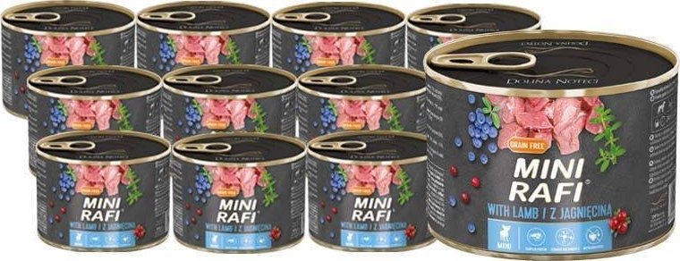 Dolina Noteci DOLINA NOTECI Mini Rafi z jagnięciną 12x185g