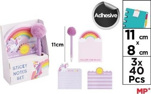 Zestaw notes z ołówkiem Unicorn