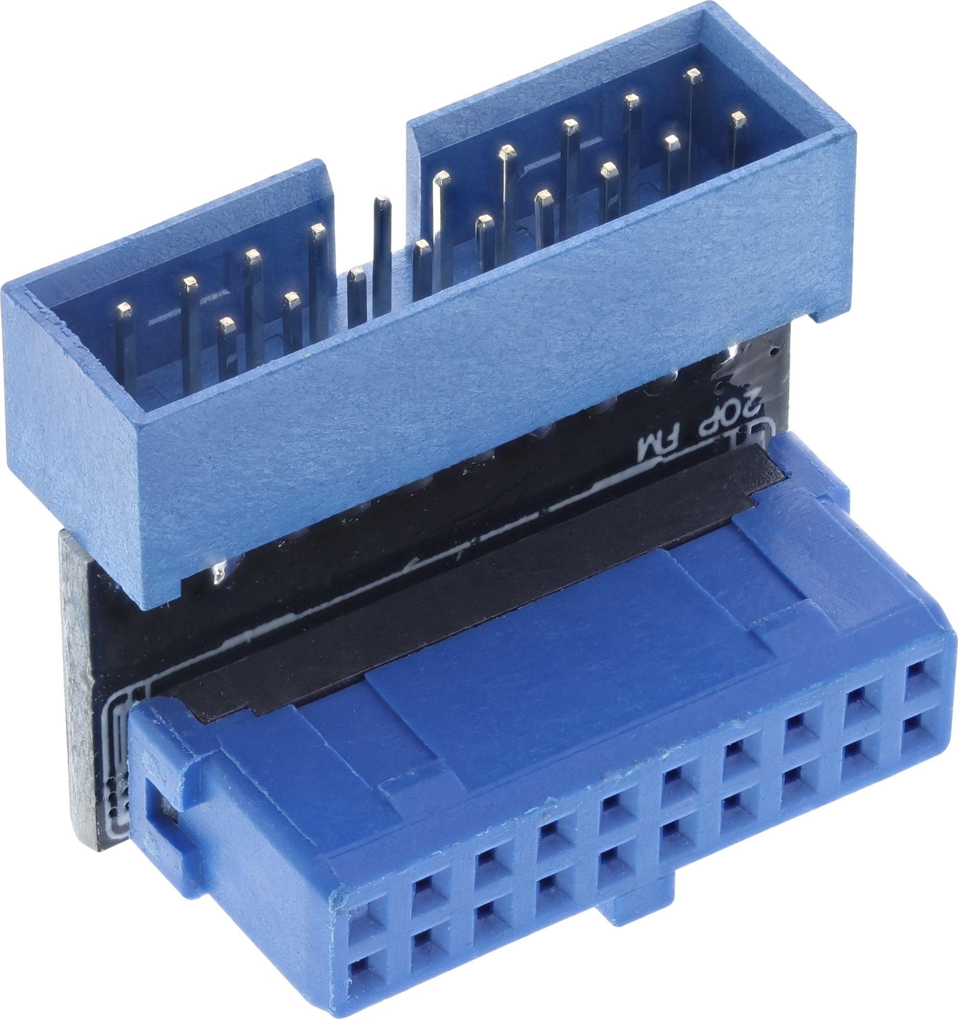 InLine Adapter kątowy 19-pin USB 3.0 (33448O)