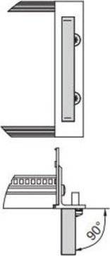 SCHROFF Jednoczęściowy uchwyt SCHROFF, szerokość 12,2 mm, anodowany na jasno, 4 HU
